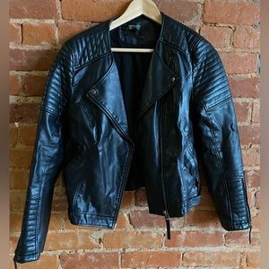 Women’s Topshop Faux Leather Jacket